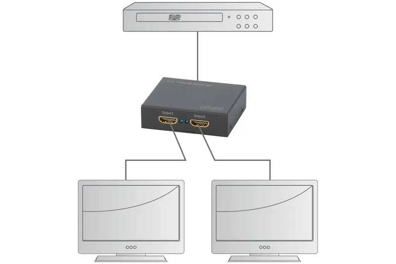 Подовжувач DIGITUS 4K HDMI Splitter, 2-port