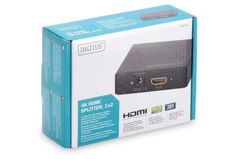 Подовжувач DIGITUS 4K HDMI Splitter, 2-port