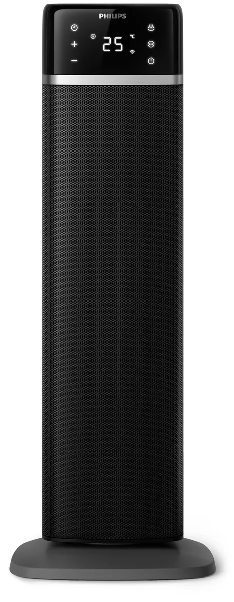 Тепловий вентилятор Philips 5000 Серії, для площі до 20 м2, потужність 2000 Вт, електронне управління, розміри 58 x 19.6 x 21.2 см
