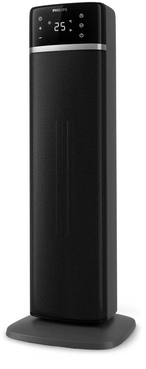 Тепловий вентилятор Philips 5000 Серії, для площі до 20 м2, потужність 2000 Вт, електронне управління, розміри 58 x 19.6 x 21.2 см