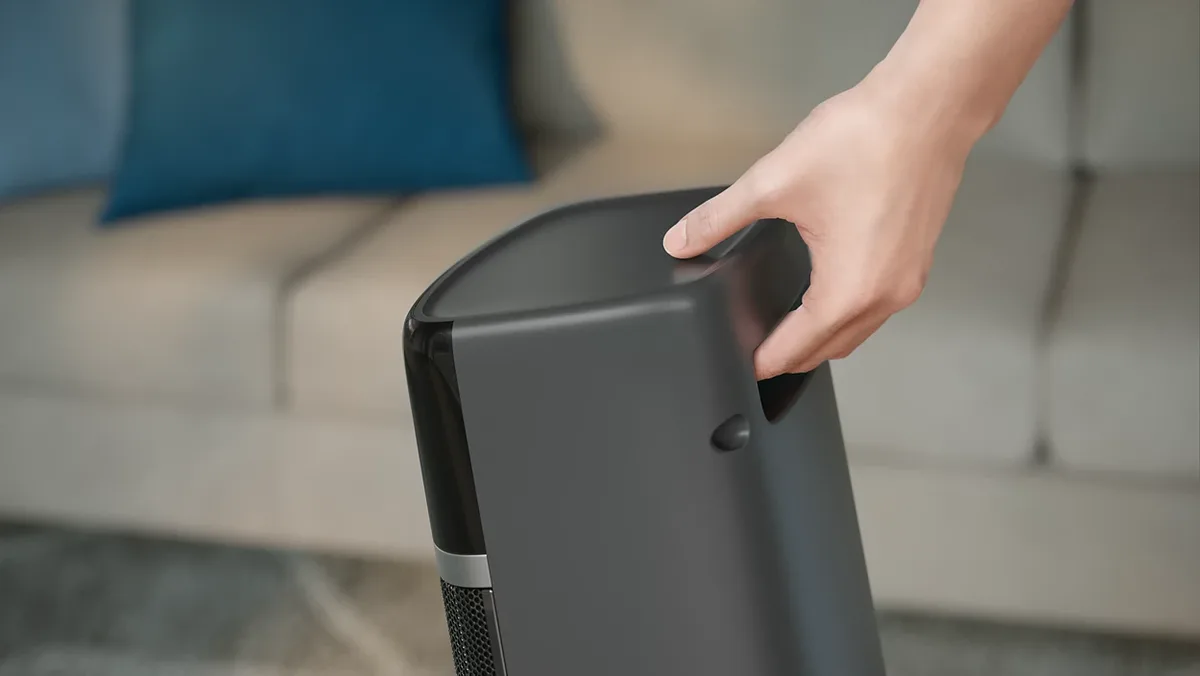 Тепловий вентилятор Philips 5000 Серії, для площі до 20 м2, потужність 2000 Вт, електронне управління, розміри 58 x 19.6 x 21.2 см