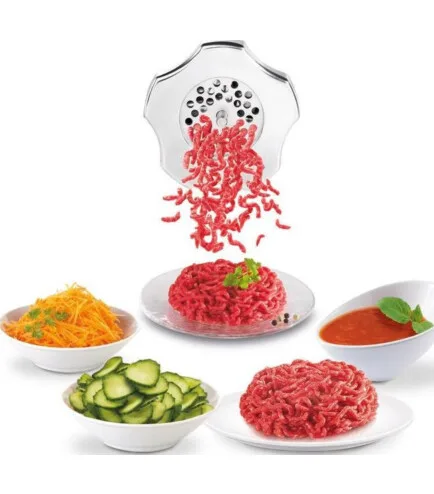 Мясорубка Tefal пластик 2000Вт черная 2.6кгч 3 решетки насадки для колбас кеббе томатов