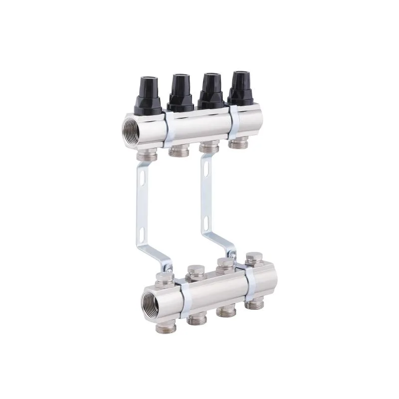 Колектор Thermo Alliance Forte 1" 4 виходи латунь 315х200х92 мм хром