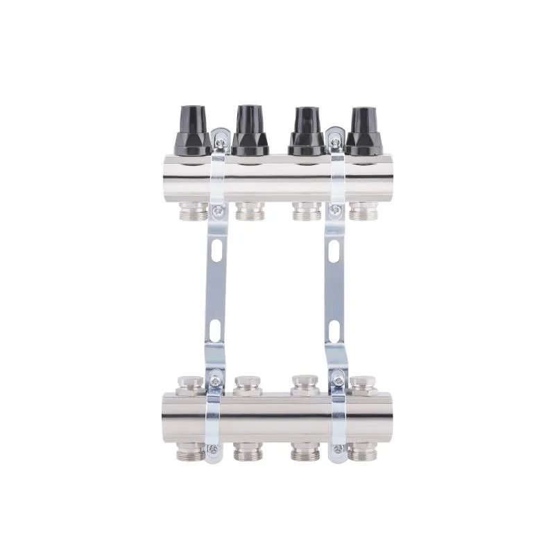 Колектор Thermo Alliance Forte 1" 4 виходи латунь 315х200х92 мм хром