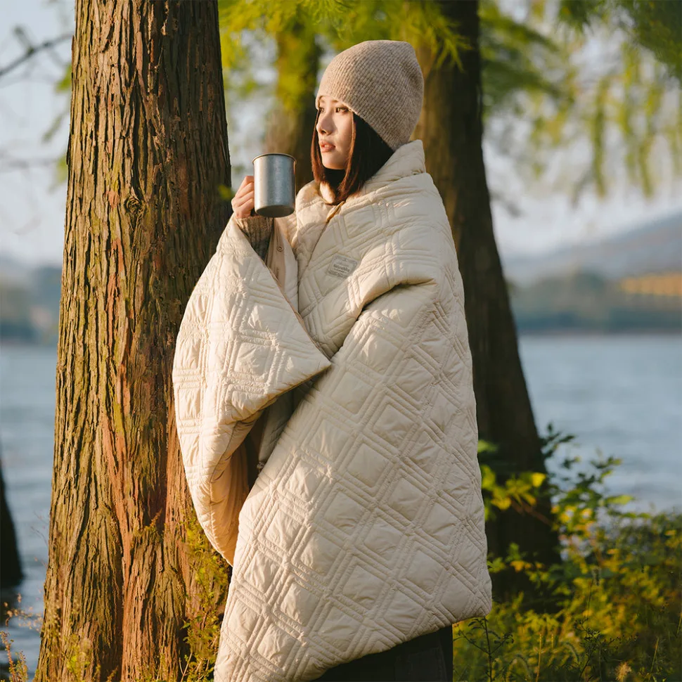 Ковдра з підігрівом Naturehike нейлон 190х95 см бежевий