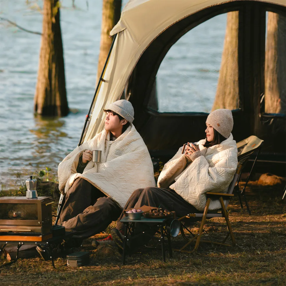 Ковдра з підігрівом Naturehike нейлон 190х95 см бежевий