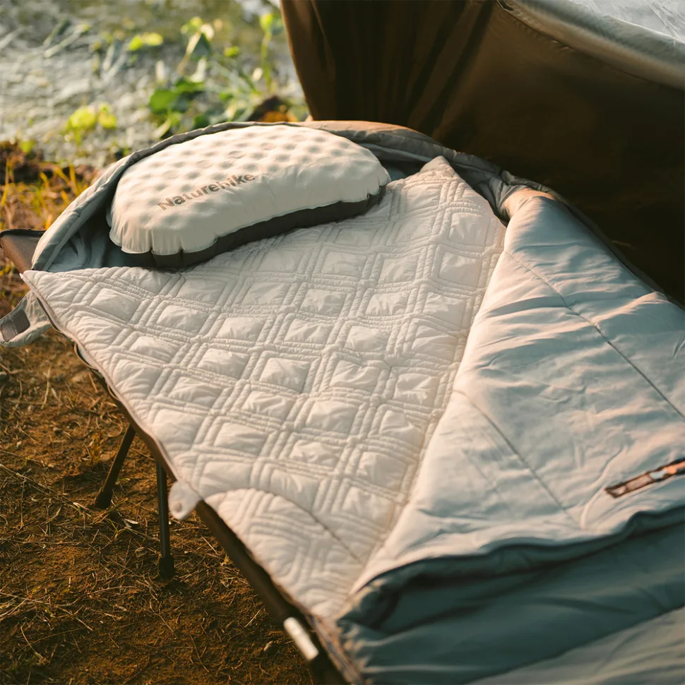 Ковдра з підігрівом Naturehike нейлон 190х95 см бежевий