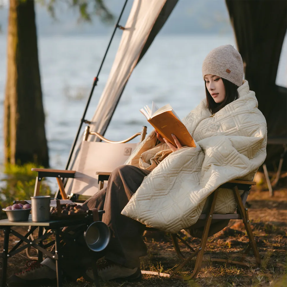 Ковдра з підігрівом Naturehike нейлон 190х95 см бежевий