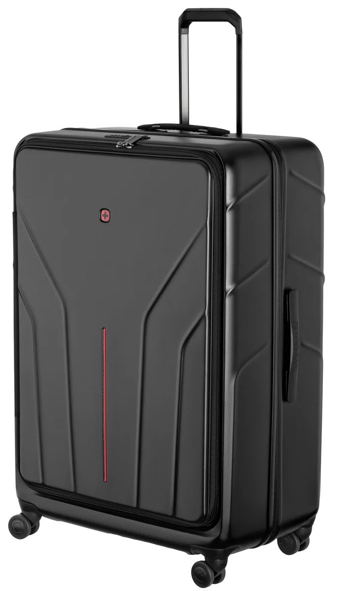 Валіза Wenger Amplix Hardside Large, велика, полікарбонат, TSA, 4 колеса, розширення, чорний