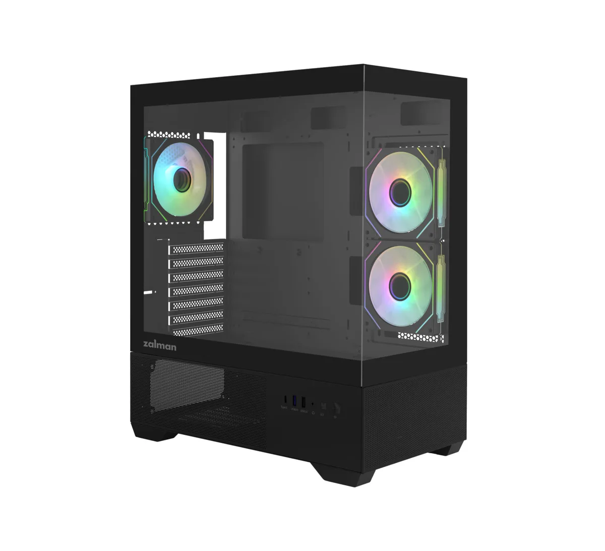 Корпус Zalman Chronix V2 без БЖ, 1xUSB3.0, 1xUSB2.0, 1x Type C, 2x120мм ARGB Reverse,  4x120мм ARGB, VGA 410мм, LCS ready, TG Side/Front Panel, ATX, чорний