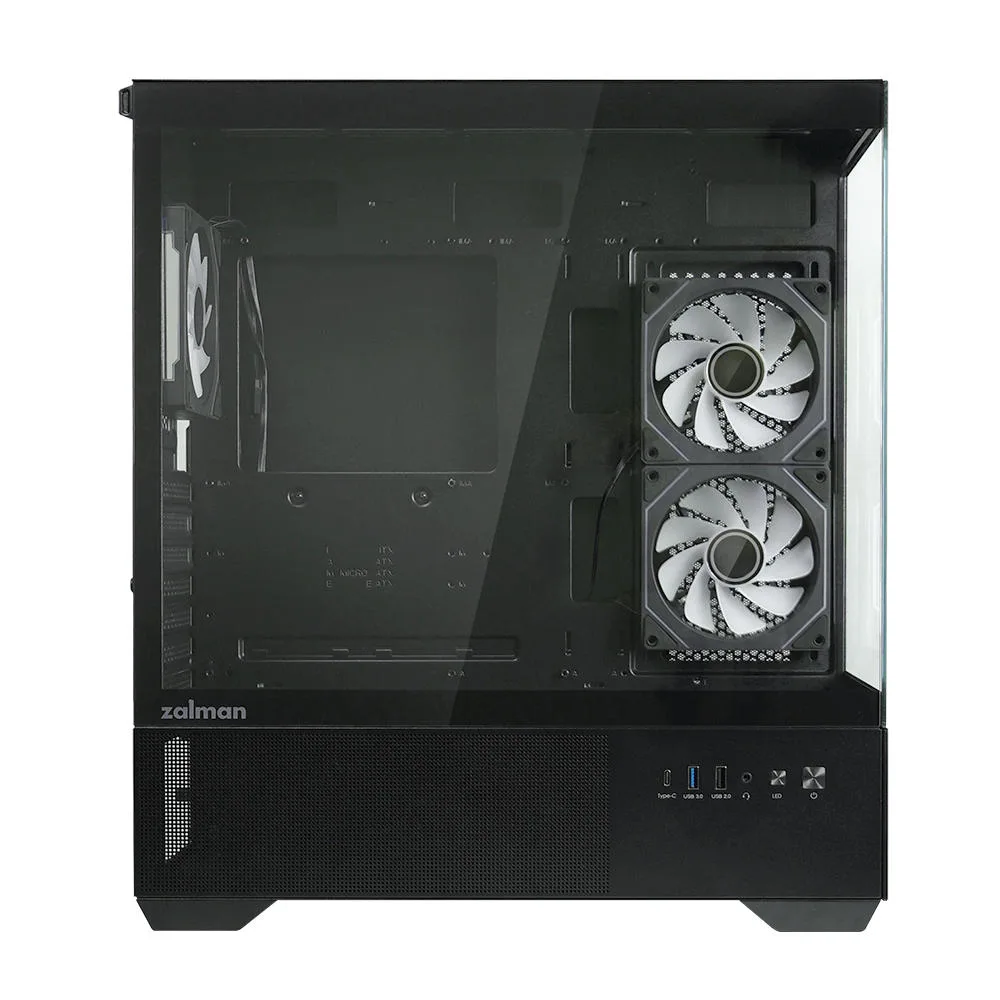Корпус Zalman Chronix V2 без БЖ, 1xUSB3.0, 1xUSB2.0, 1x Type C, 2x120мм ARGB Reverse,  4x120мм ARGB, VGA 410мм, LCS ready, TG Side/Front Panel, ATX, чорний