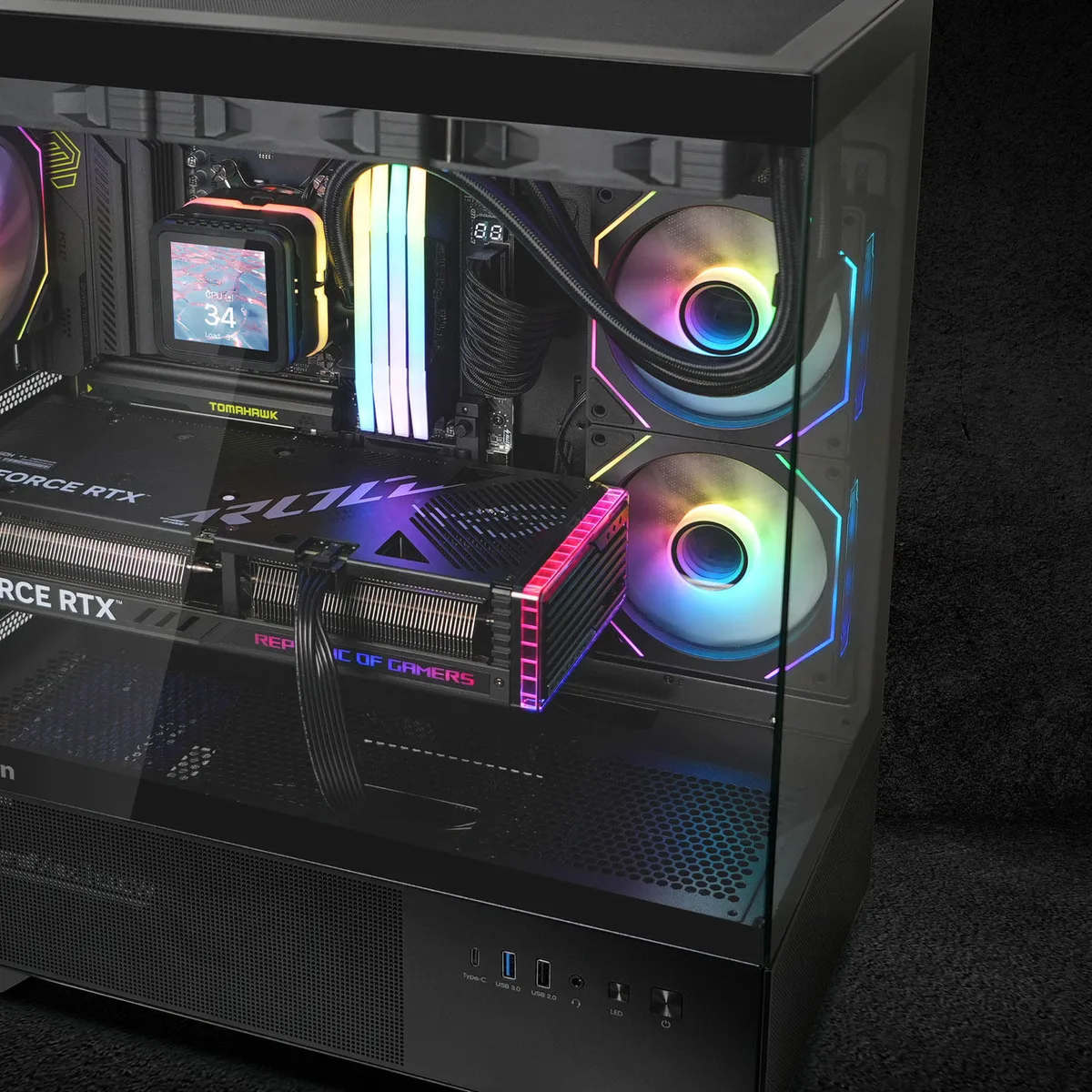 Корпус Zalman Chronix V2 без БЖ, 1xUSB3.0, 1xUSB2.0, 1x Type C, 2x120мм ARGB Reverse,  4x120мм ARGB, VGA 410мм, LCS ready, TG Side/Front Panel, ATX, чорний