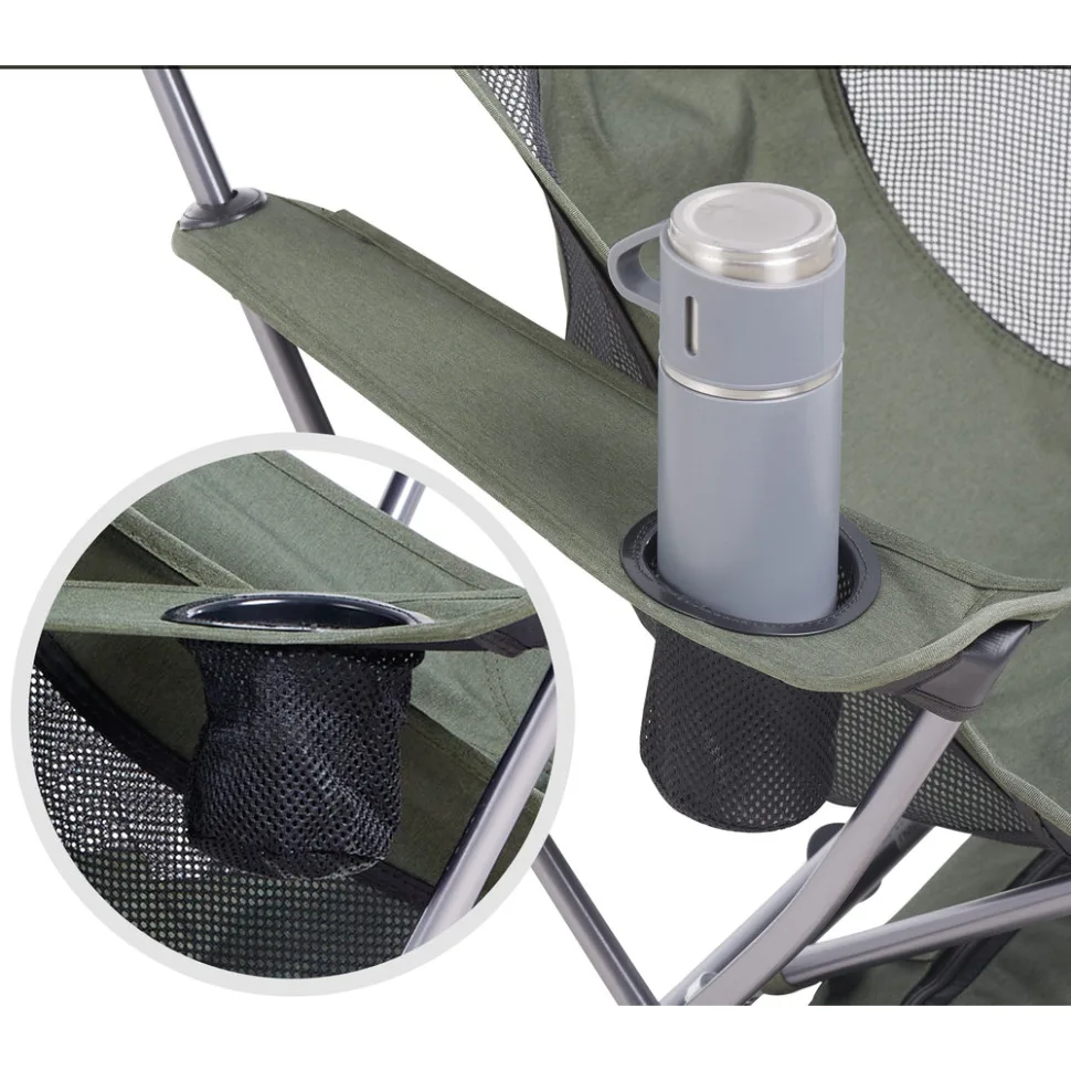 Складане крісло Naturehike Оксфорд 600D 47х36,5х98,5 см Зелений