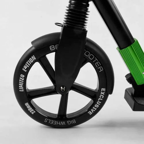 Алюмінієвий самокат Best Scooter з PU колесами 230мм та 215мм для дітей та дорослих.