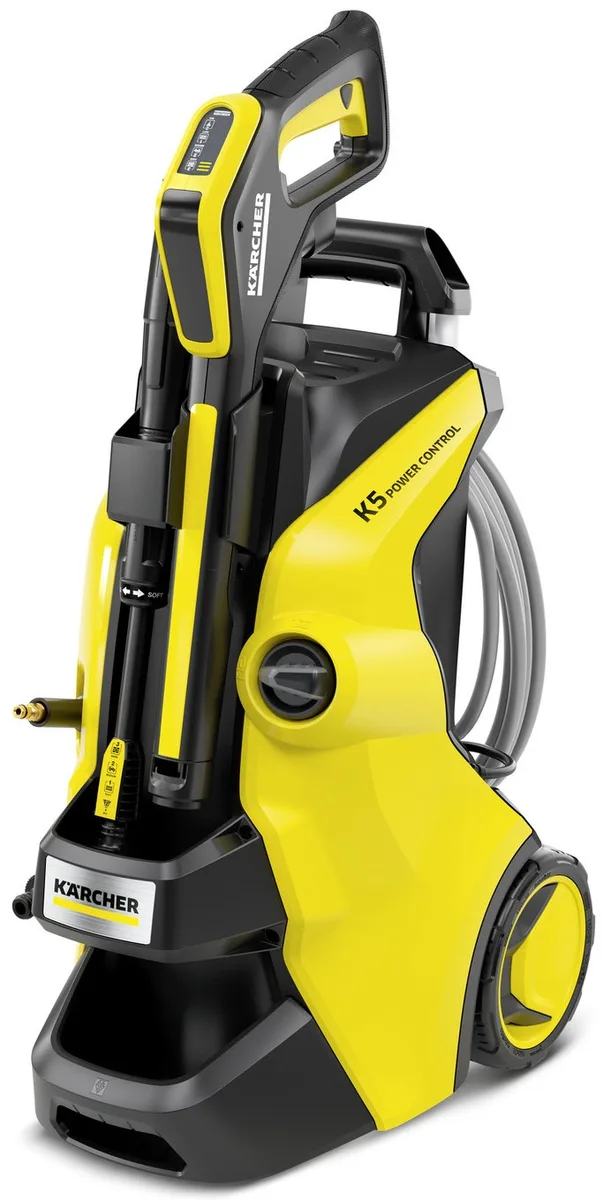 Високонапірна мийка Karcher K 5 Power Control Flex 2100Вт, 20-145бар, 500л/год, шланг 10м, вага 12.2кг.