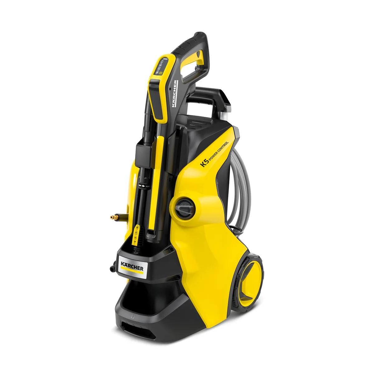 Високонапірна мийка Karcher K 5 Power Control Flex 2100Вт, 20-145бар, 500л/год, шланг 10м, вага 12.2кг.