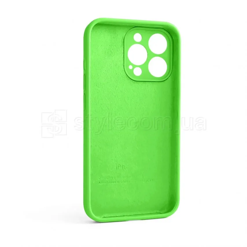 Чохол Silicone Case для Apple iPhone 13 Pro силіконовий 40 салатовий закрита камера