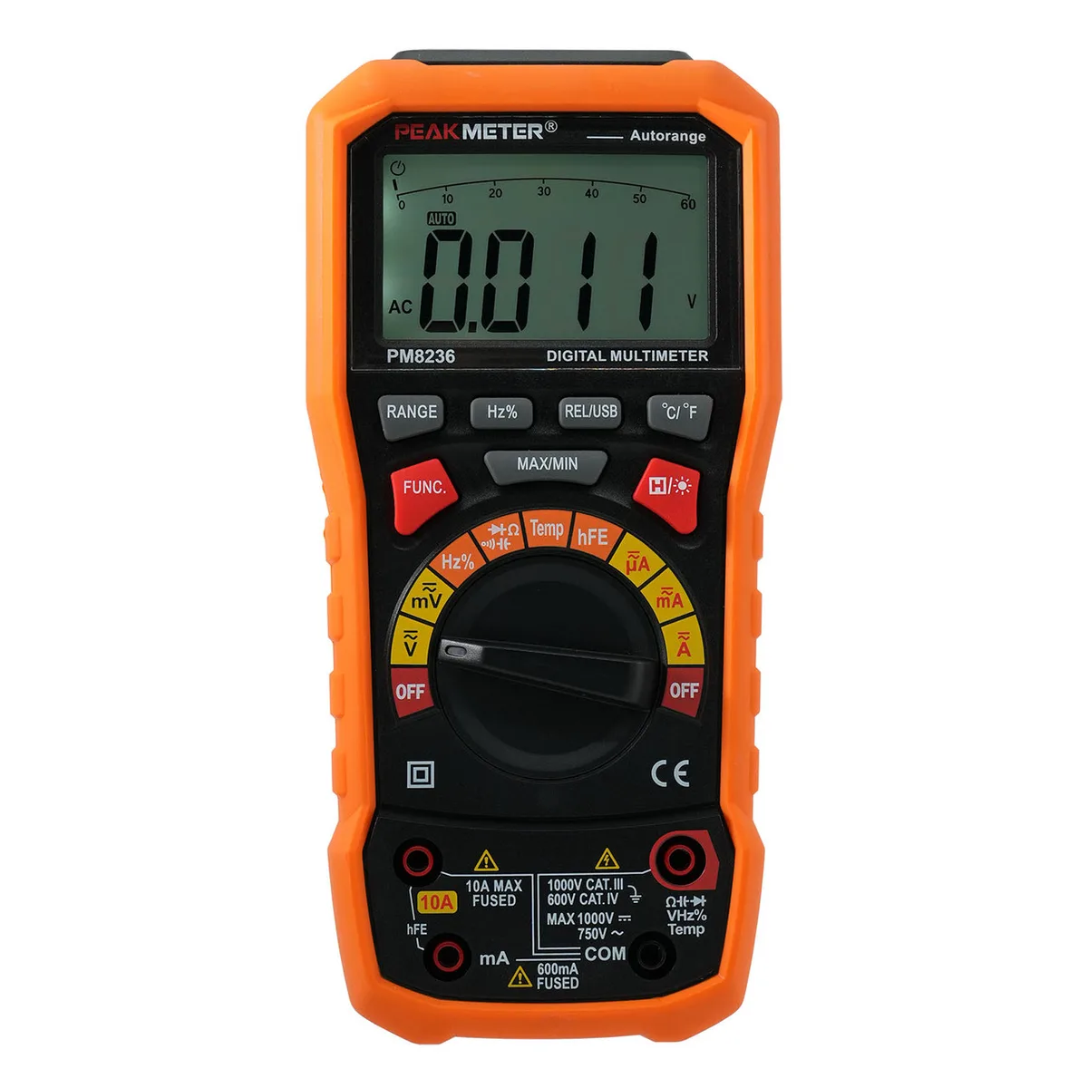 Цифровий мультиметр PROTESTER PM8236 600В 10А ЖК 1.5V Портативний