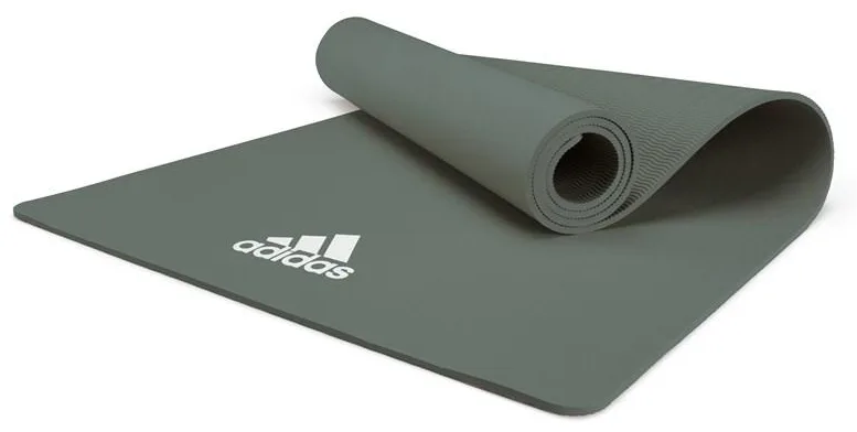 Килимок для йоги Adidas Полівініл хлорид 176х61х0,8 см Темно-зелений