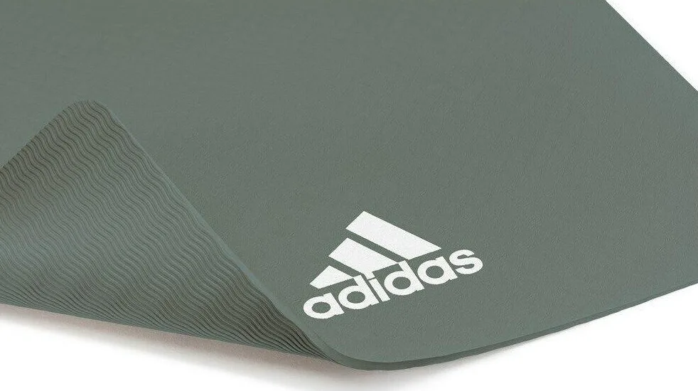 Килимок для йоги Adidas Полівініл хлорид 176х61х0,8 см Темно-зелений