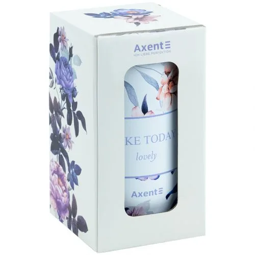 Термокухоль 350 мл AXENT Violet Whispers з нержавіючої сталі для гарячих напоїв.