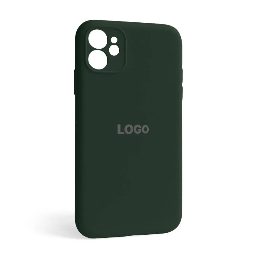 Чохол Full Silicone Case Apple силікон зелений закрита камера