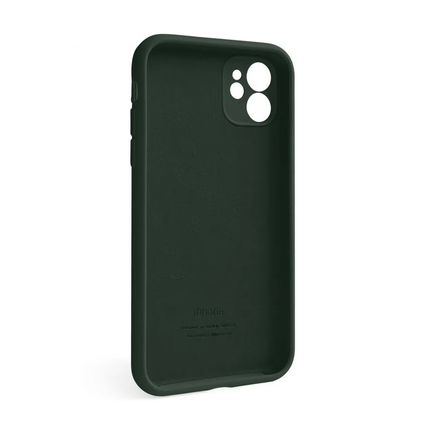 Чохол Full Silicone Case Apple силікон зелений закрита камера