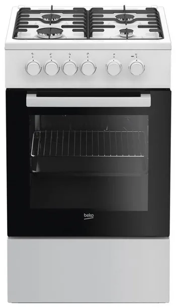 Комбінована плита Beko Нержавіюча сталь 50х85х60 см Білий