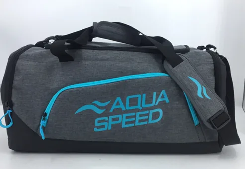 Сумка Aqua Speed поліестер M 35L сірий блакитний 48х25х29 см