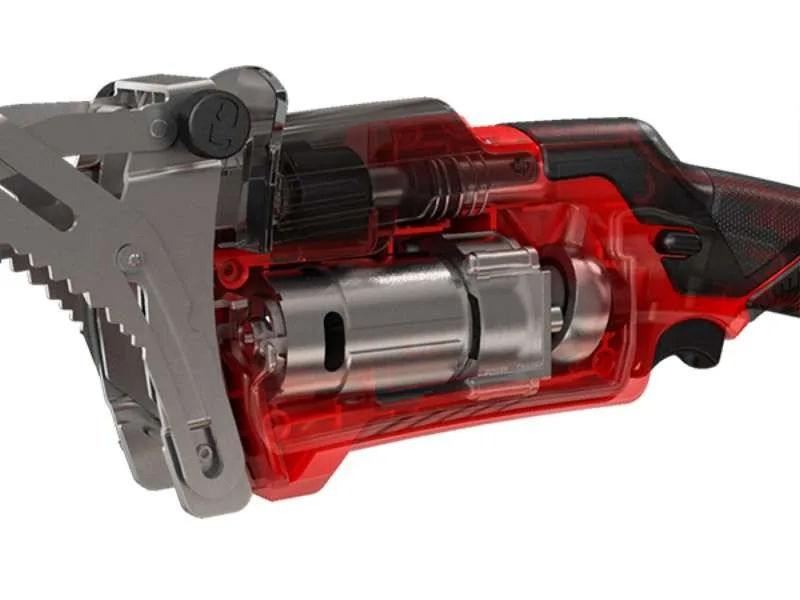 Акумуляторна шабельна пила Einhell X-Change GE-GS 18/150LI-Solo PXC 18В, пропил 100/80мм, хід 20мм, вага 1.28кг (без акумулятора)
