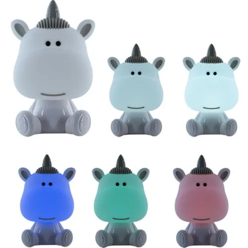 Світильник-нічник LED Unicorn з акумулятором білий для дитячої спальної нічна лампа RGB