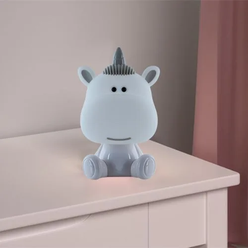 Світильник-нічник LED Unicorn з акумулятором білий для дитячої спальної нічна лампа RGB