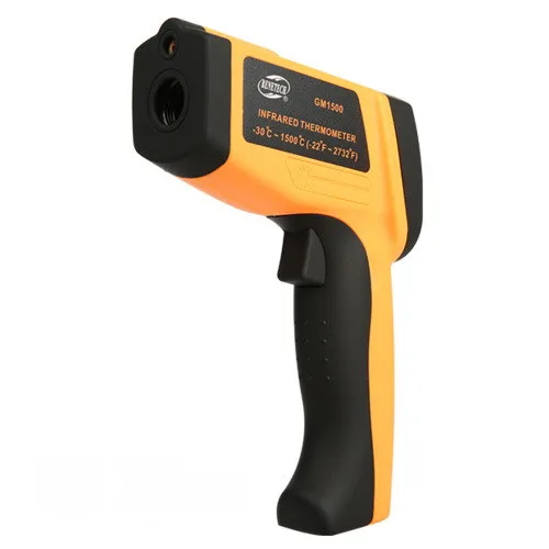 Пірометр інфрачервоний BENETECH GM1500 -30 до 1500 °C ЖК дисплей чорний