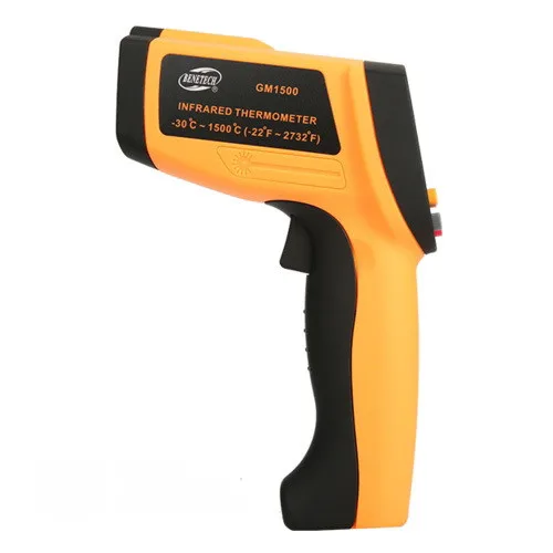 Пірометр інфрачервоний BENETECH GM1500 -30 до 1500 °C ЖК дисплей чорний