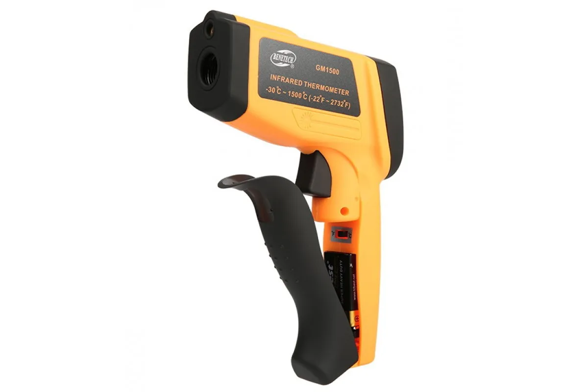 Пірометр інфрачервоний BENETECH GM1500 -30 до 1500 °C ЖК дисплей чорний