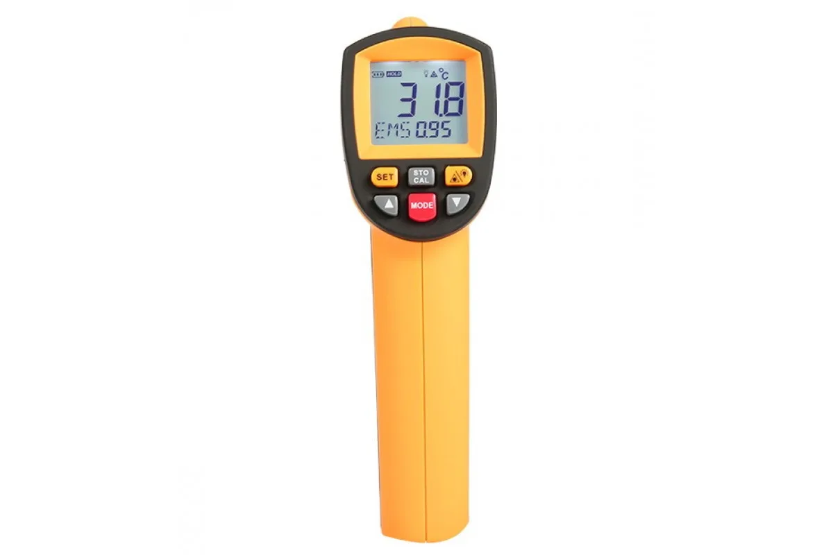 Пірометр інфрачервоний BENETECH GM1500 -30 до 1500 °C ЖК дисплей чорний