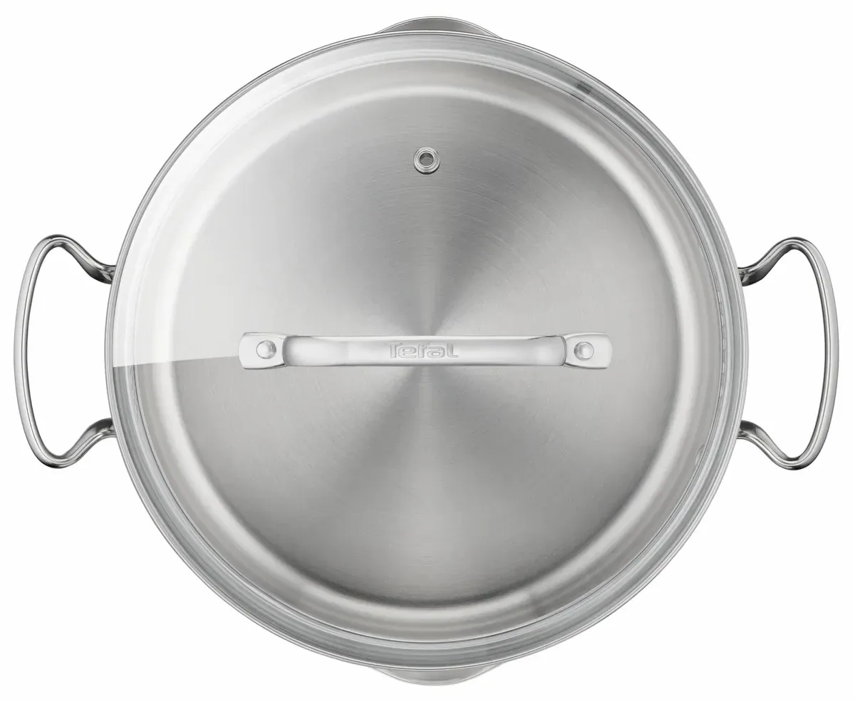 Каструля Tefal нержавіюча сталь 5л 24 см зі скляною кришкою