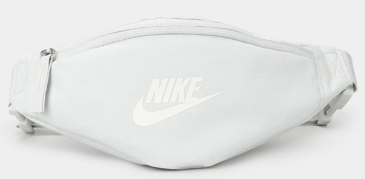 Сумка на пояс NIKE поліестер S сірий 28x8x13 см 1 л