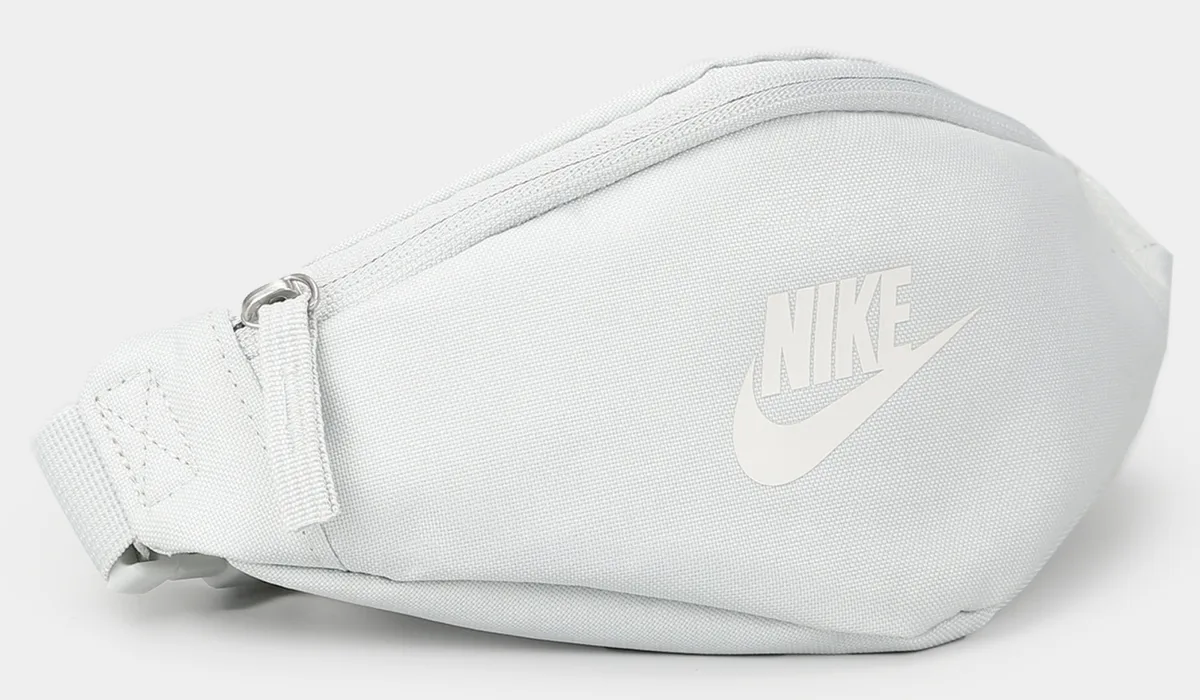 Сумка на пояс NIKE поліестер S сірий 28x8x13 см 1 л