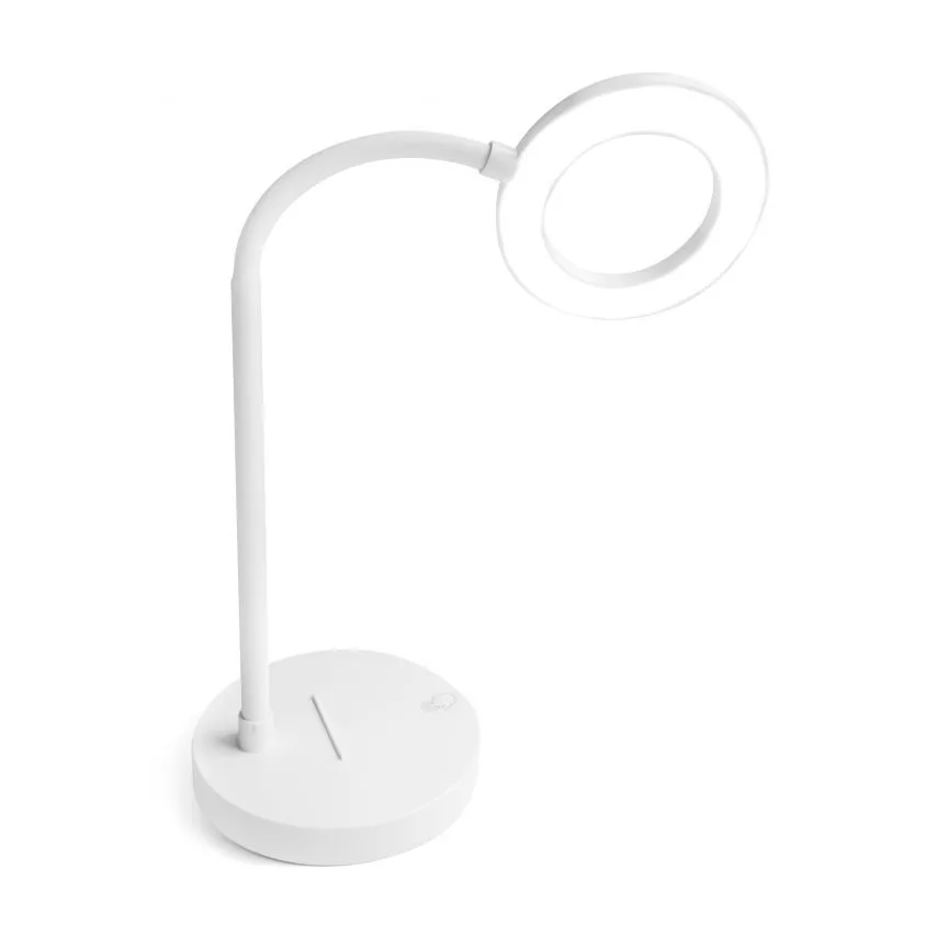 Настільна LED лампа пластикова 1200mAh 4000K біла