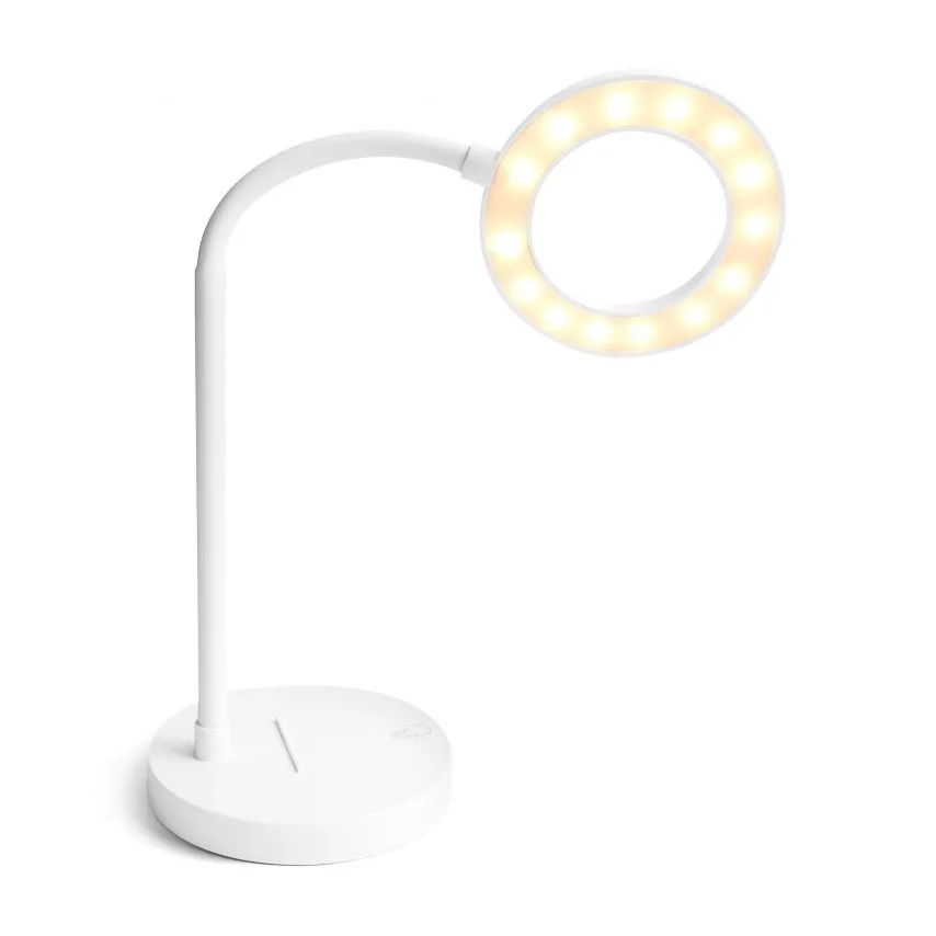 Настільна LED лампа пластикова 1200mAh 4000K біла
