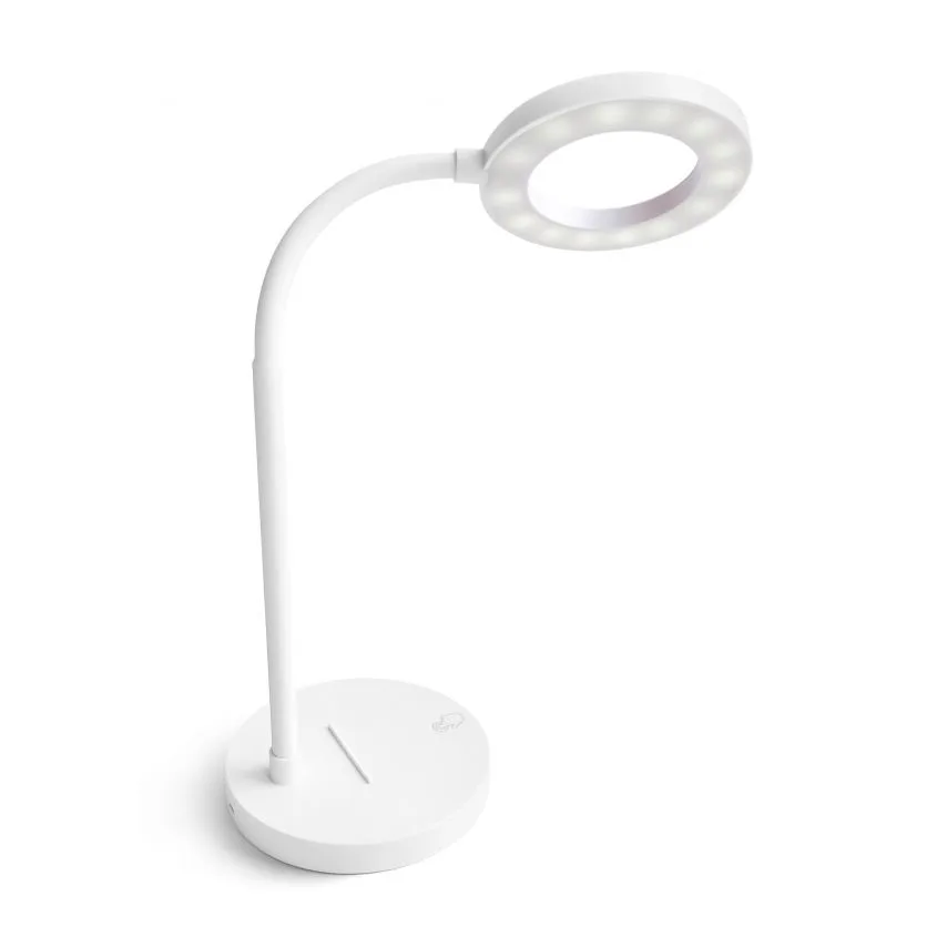 Настільна LED лампа пластикова 1200mAh 4000K біла