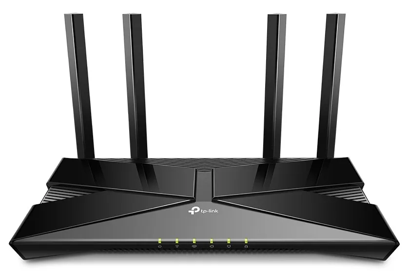Бездротовий маршрутизатор TP-Link Wi-Fi 6 2,4 ГГц 5 ГГц 4 порти LAN чорний