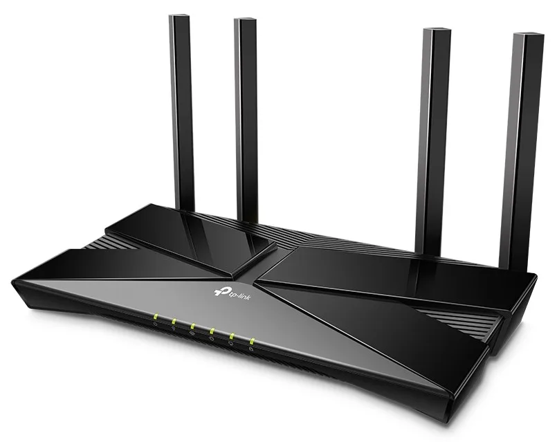 Бездротовий маршрутизатор TP-Link Wi-Fi 6 2,4 ГГц 5 ГГц 4 порти LAN чорний