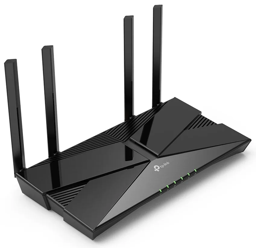 Бездротовий маршрутизатор TP-Link Wi-Fi 6 2,4 ГГц 5 ГГц 4 порти LAN чорний