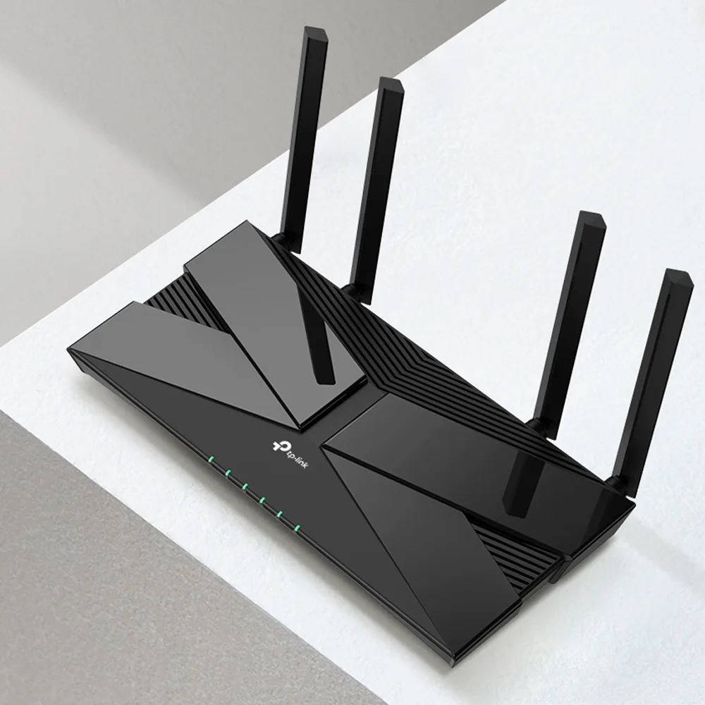 Бездротовий маршрутизатор TP-Link Wi-Fi 6 2,4 ГГц 5 ГГц 4 порти LAN чорний