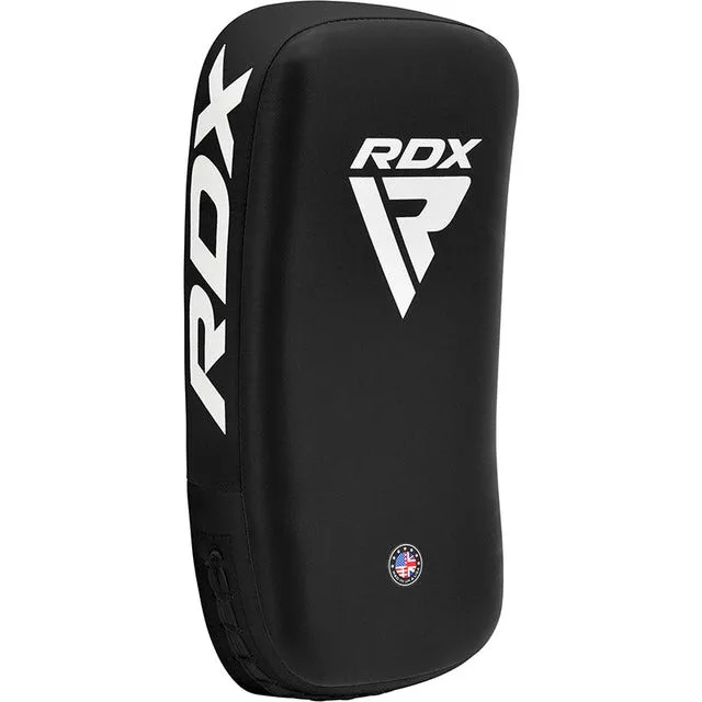 Пады для тайского бокса RDX кожа Maya Hide 37х19х8 см черные.