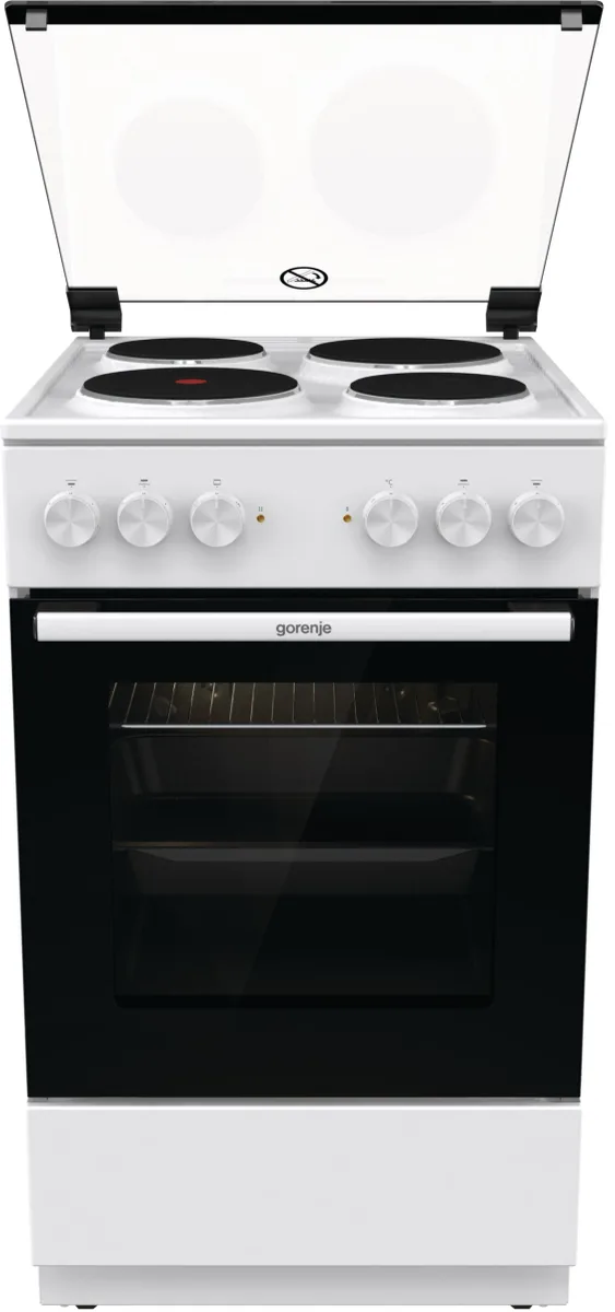 Електрична плита Gorenje 4 конфорки 50х85х59,4 см Білий