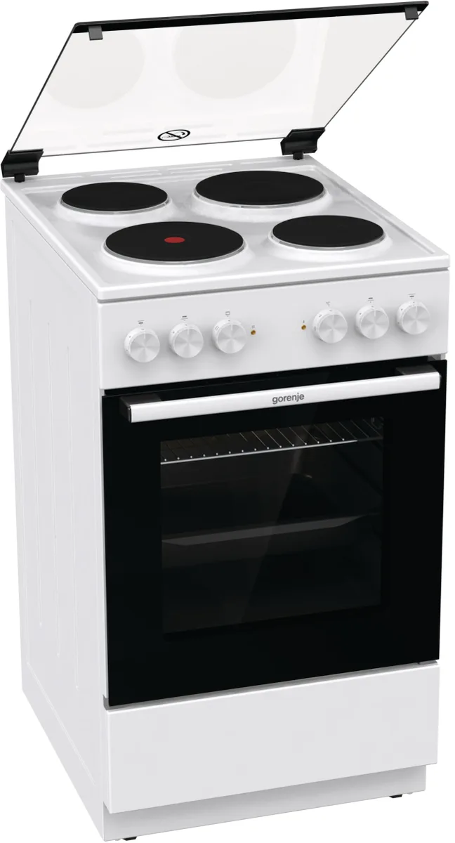 Електрична плита Gorenje 4 конфорки 50х85х59,4 см Білий