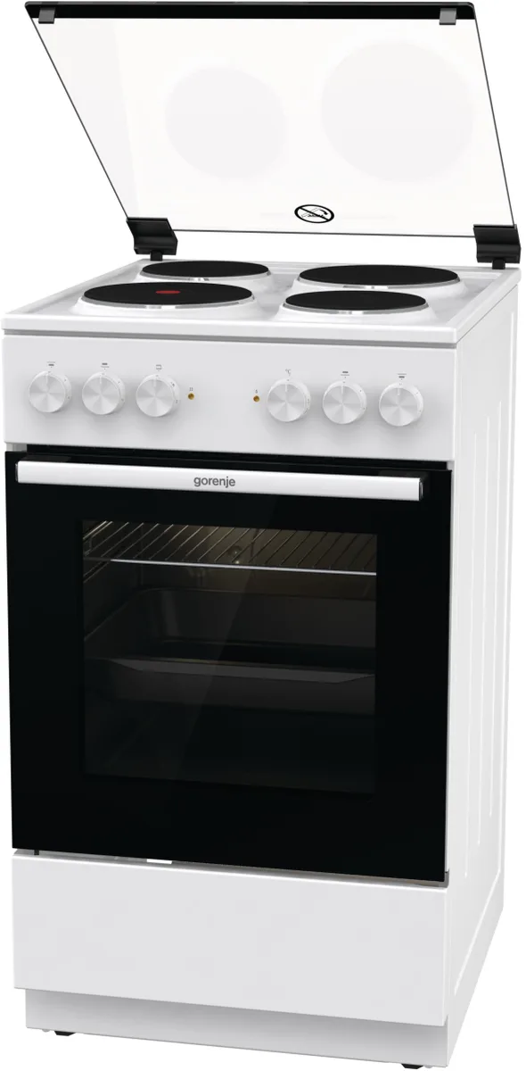 Електрична плита Gorenje 4 конфорки 50х85х59,4 см Білий